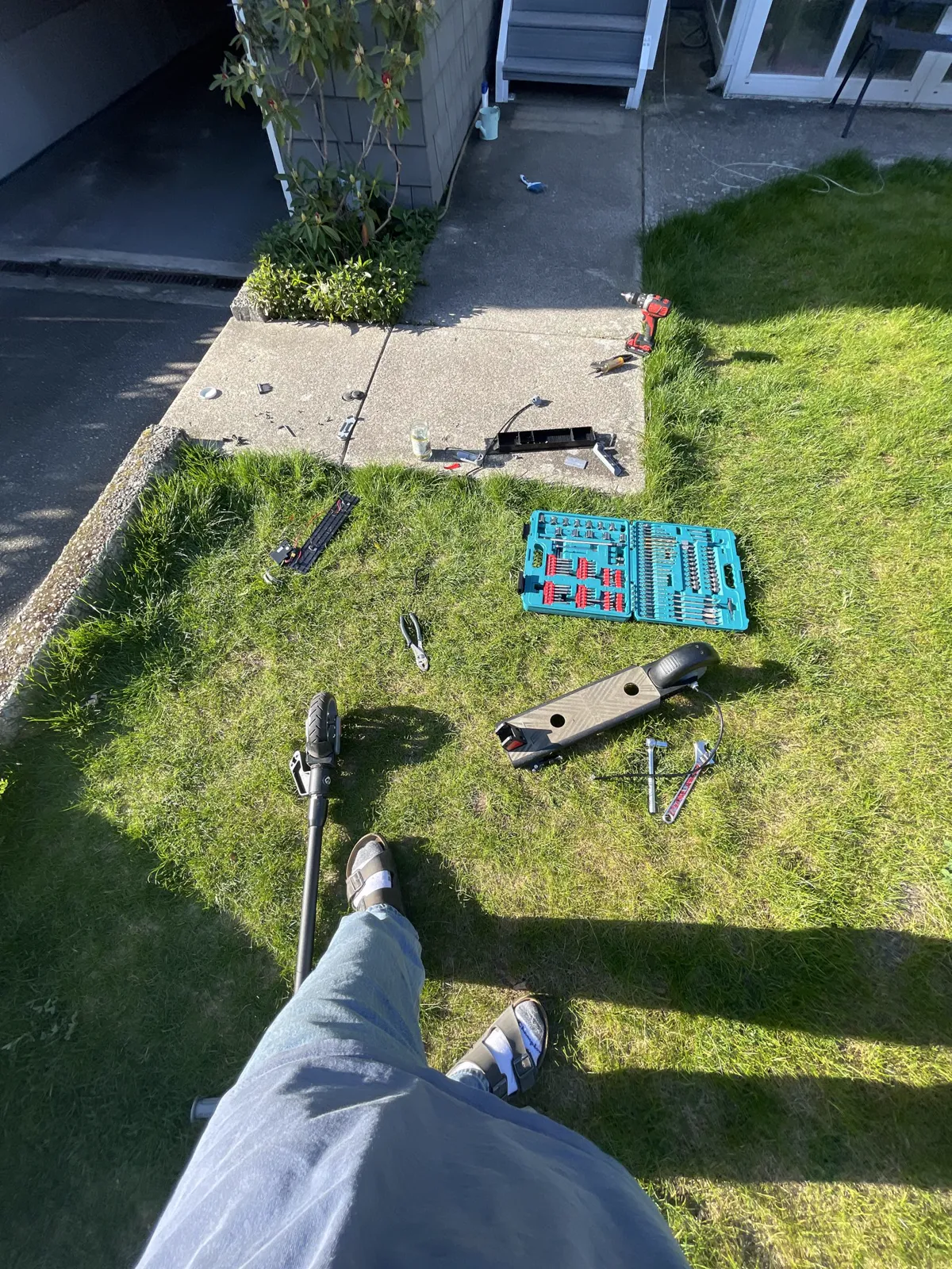 RC plane outdoors